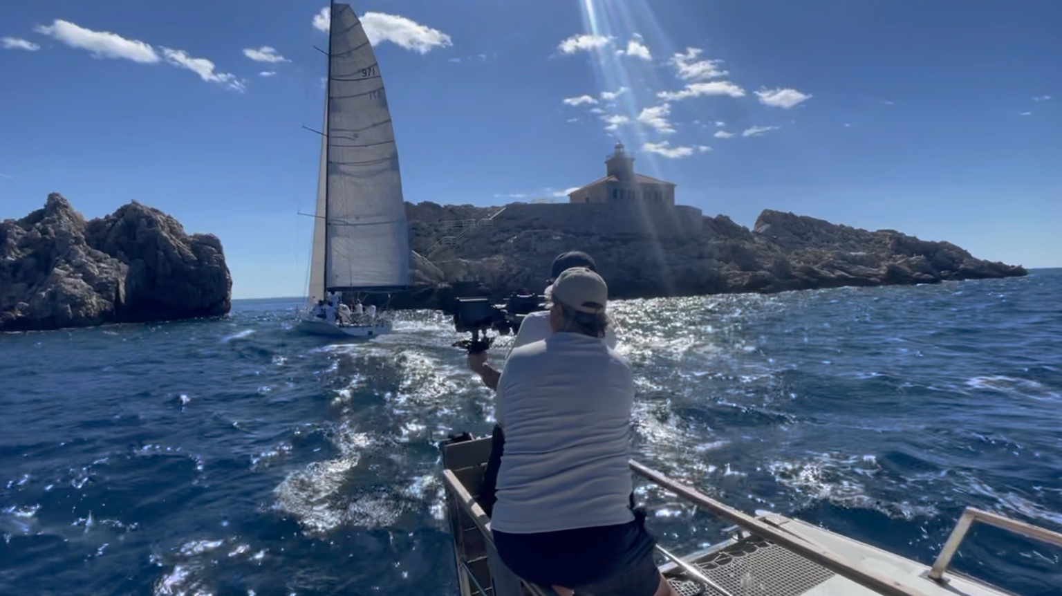 Filmproduktion auf dem Meer